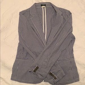 JCREW 100% Cotton Checkered Blazer